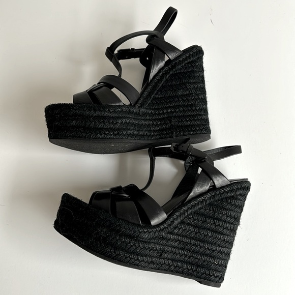 Saint Laurent Black Wedge - Picture 2 of 3